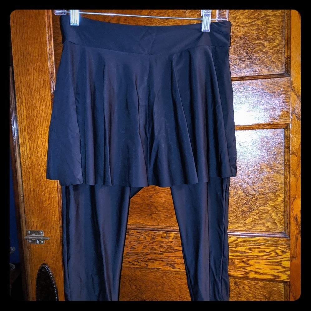 Swim Skirt with Attached Leggings Size M